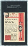 1957-58 Topps Basketball #17 Bob Cousy Rookie Card SGC 70