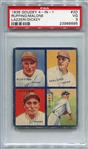 1935 Goudey 4-in-1 #2D Ruffing/Malone/Lazzeri/Dickey PSA 3