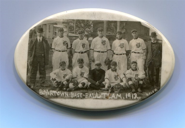 1913 Boyertown Pennsylvania Base-Ball Team Pocket Mirror