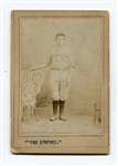 19th Century Albumen Photo Baseball Player in Uniform Bangor A.A.