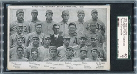 1910 Philadelphia Athletics Team Composite Post Card