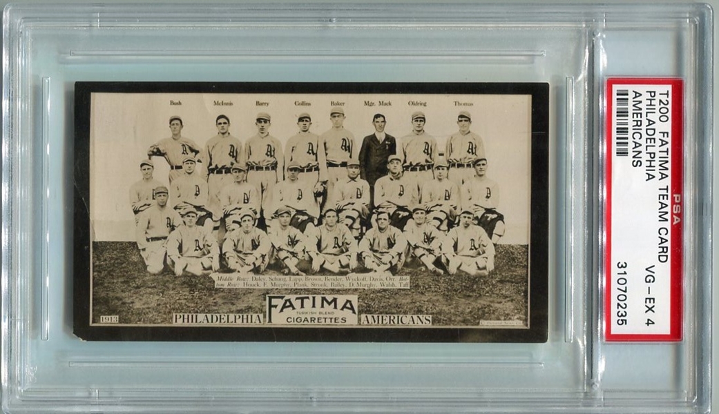 T200 Fatima Cigarettes Philadelphia Americans PSA 4