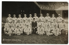 1913 Philadelphia Athletic's N. Y. H. Service Photograph 