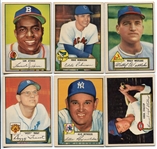 1952 Topps Baseball Lot of 10 Different Mostly Low Numbers EX-EXMT