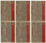 1952 Topps Baseball Lot of 10 Different Mostly Low Numbers EX-EXMT