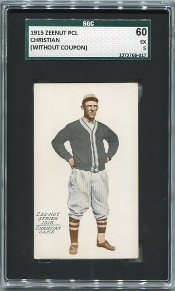 E137 1915 Zeenut Christian, Oakland SGC 60