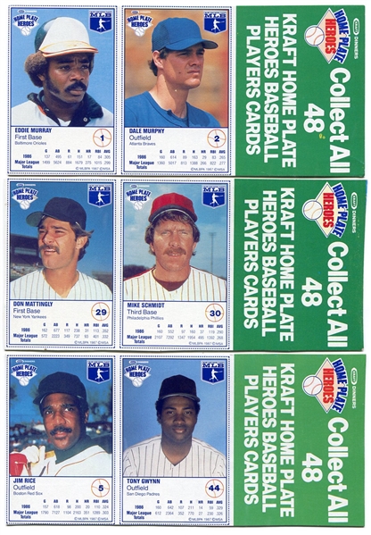 1987 Kraft Food Panels-10 Different & 1988 Hostess Expos Complete Set