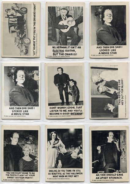 1964 Munsters Lot of 19 Mostly Different G to VG