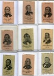 S77 1910 Mogul Cigarette Silks Presidents Complete Set of 24