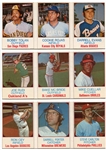 1975 Hostess 3-card Panels Lot of 20 Mostly Different With HOFers