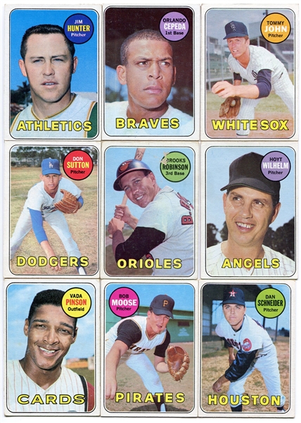1969 Topps Lot of 12 With HOFers