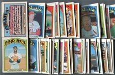 1972 Topps Baseball Lot of 200 Mostly Different With HOFers