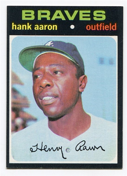 1971 Topps #400 Hank Aaron Nrmt/Mt