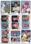 1973 Topps Baseball Lot of 112 Different 