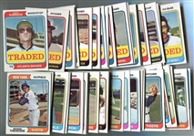 1974 Topps Baseball Partial Set of 247 Different Mostly Nrmt/Mt