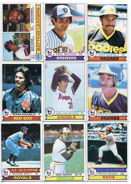 1979 Topps Baseball Set Missing 3 Commons