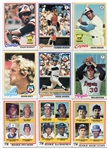 1978 Topps Baseball Near Set 710 of 726 Missing Only Commons