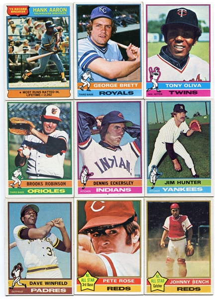 1976 Topps Baseball Near Set 644 of 660