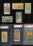 Early Caramel Type Card Lot (8) w/ E91, E92, E95 x2 w/ Chance, E96, E101 x2, E102