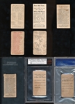 Early Caramel Type Card Lot (8) w/ E91, E92, E95 x2 w/ Chance, E96, E101 x2, E102