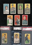 T206 Lot of 10 Different W/ Assorted Backs Sovereign, Old Mill, Cycle, Tolstoi.......