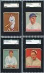 R319 1933 Goudey Lot of 4 HOFers All SGC Graded Ferrell, Manush, Sewell & Vance