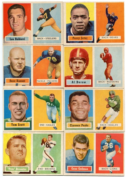 1957 Topps Football Lot of 18 Different EX-EX+