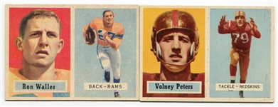 1957 Topps Football Lot of 18 Different EX-EX+