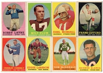1958 Topps Football Lot of 8 Star Cards