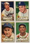 1952 Topps Lot of 4 Different VG to VG/EX
