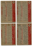 1952 Topps Lot of 4 Different VG to VG/EX
