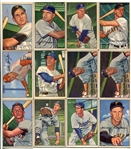1952 Bowman Baseball Lot of 50 Mostly Different Loaded With HOFers