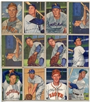 1952 Bowman Baseball Lot of 50 Mostly Different Loaded With HOFers