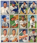 1952 Bowman Baseball Lot of 50 Mostly Different Loaded With HOFers