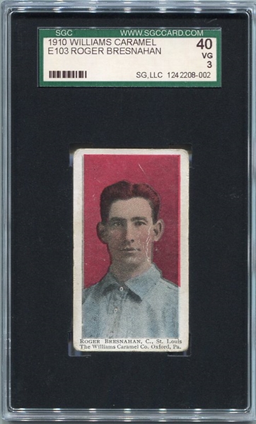 E103 Williams Caramel Roger Bresnahan SGC 40
