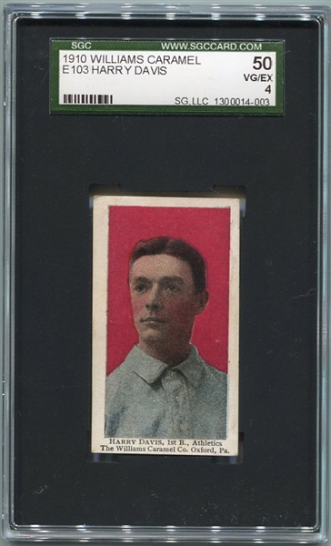 E103 Williams Caramel Harry Davis SGC 50