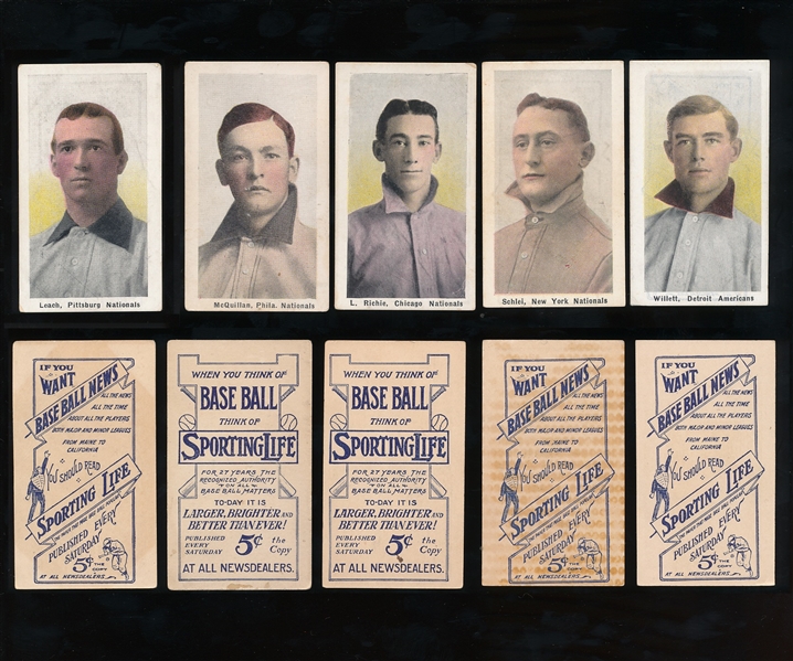 M116 Sporting Life Lot of 5 Different Leach, McQuillan, Richie, Schlei, Willett