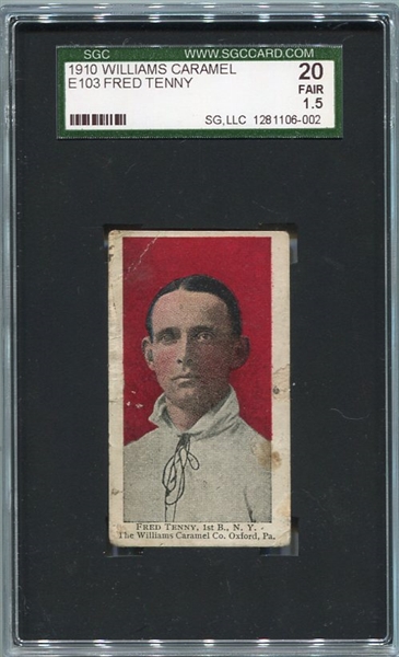 E103 Williams Caramel Fred Tenny SGC 20