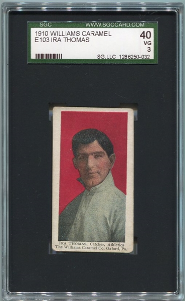 E103 Williams Caramel Ira Thomas SGC 40