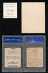 R Card Type Lot (4) R305, R316, R322 Vosmik PSA 5, R328 Brandt PSA 3
