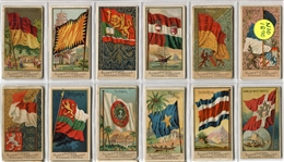 N10 Allen & Ginter Flags of All Nations 2nd Series Partial Set of 38 Different