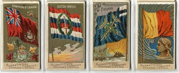N10 Allen & Ginter Flags of All Nations 2nd Series Partial Set of 38 Different