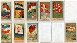 N10 Allen & Ginter Flags of All Nations 2nd Series Partial Set of 38 Different