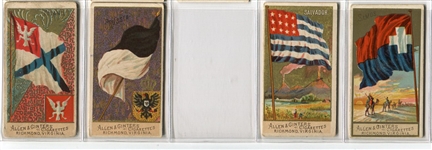 N10 Allen & Ginter Flags of All Nations 2nd Series Partial Set of 38 Different