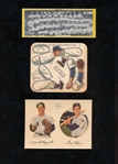 1952 Star Decals Rizzuto/Coleman, Swift Meats, '51 Topps Team W/J.Robinson, 1963 Pepsi Colt 45's