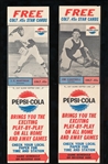 1952 Star Decals Rizzuto/Coleman, Swift Meats, '51 Topps Team W/J.Robinson, 1963 Pepsi Colt 45's