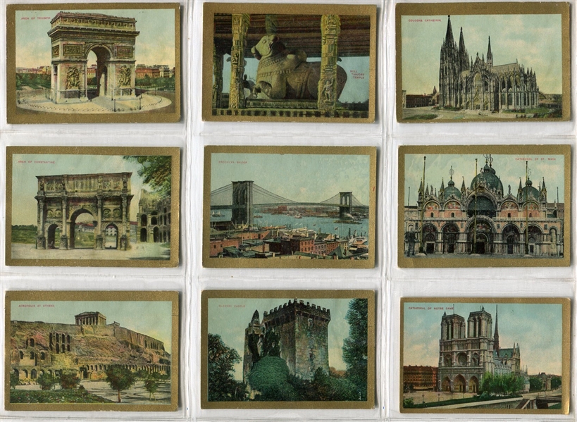 T99 Sights & Scenes of The World Complete 50 Card Set VG/EX to EX