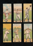 T201 Mecca Double Folders (6) Cicotte, Foster, Mattern, Miller, Rucker, Turner