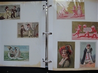Old Time Victorian Trade Card & Assorted Items Album 274 Items!!