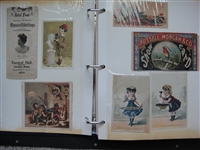 Old Time Victorian Trade Card & Assorted Items Album 274 Items!!